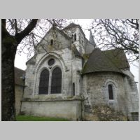 Beauvais, Notre-Dame de Marissel, photo Chatsam, Wikipedia, Chevet du chœur et absidiole.JPG